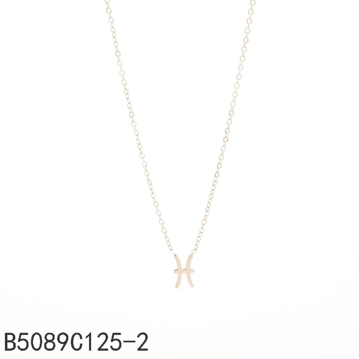 Collar de Piscis Oro Grueso 14K