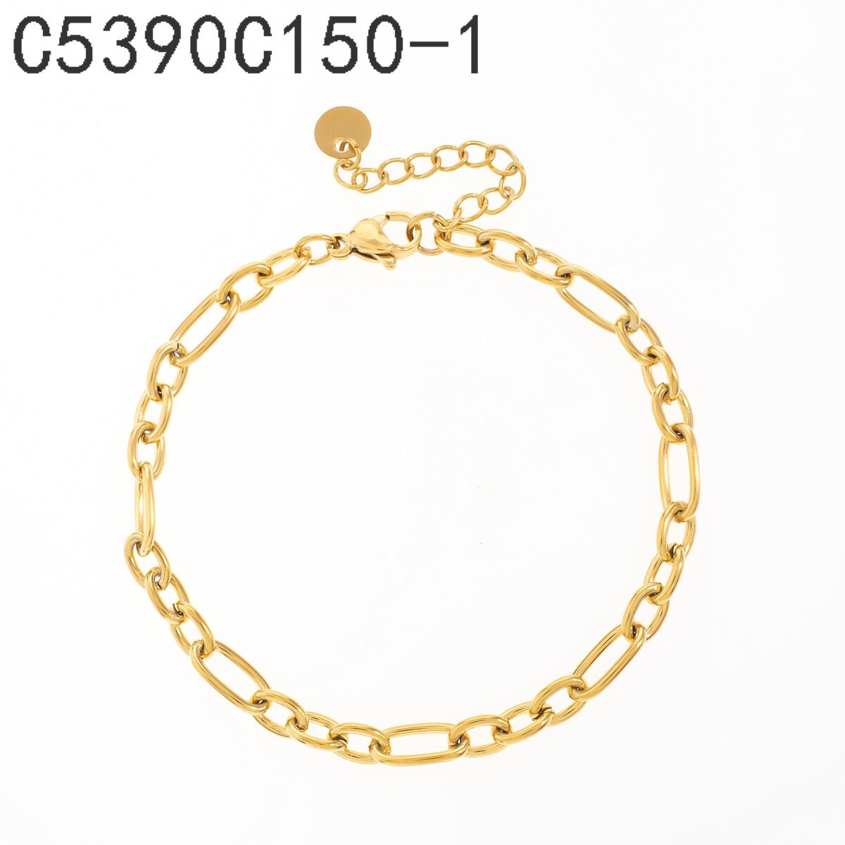 Pulsera Cadena Gruesa Dorado