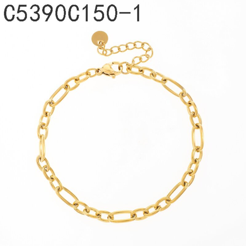 Pulsera Cadena Gruesa Dorado