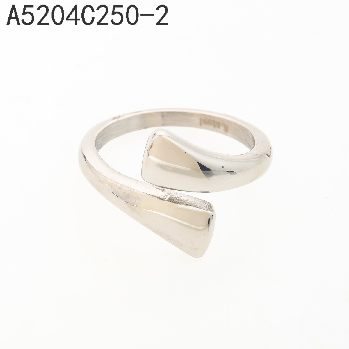 Anillo Abierto Hoja Plata