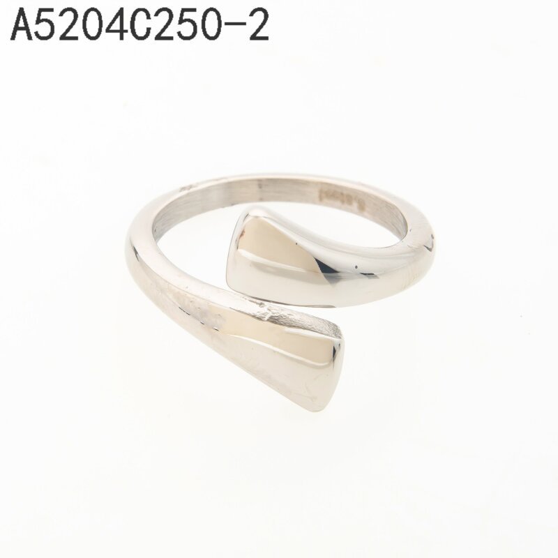 Anillo Abierto Hoja Plata