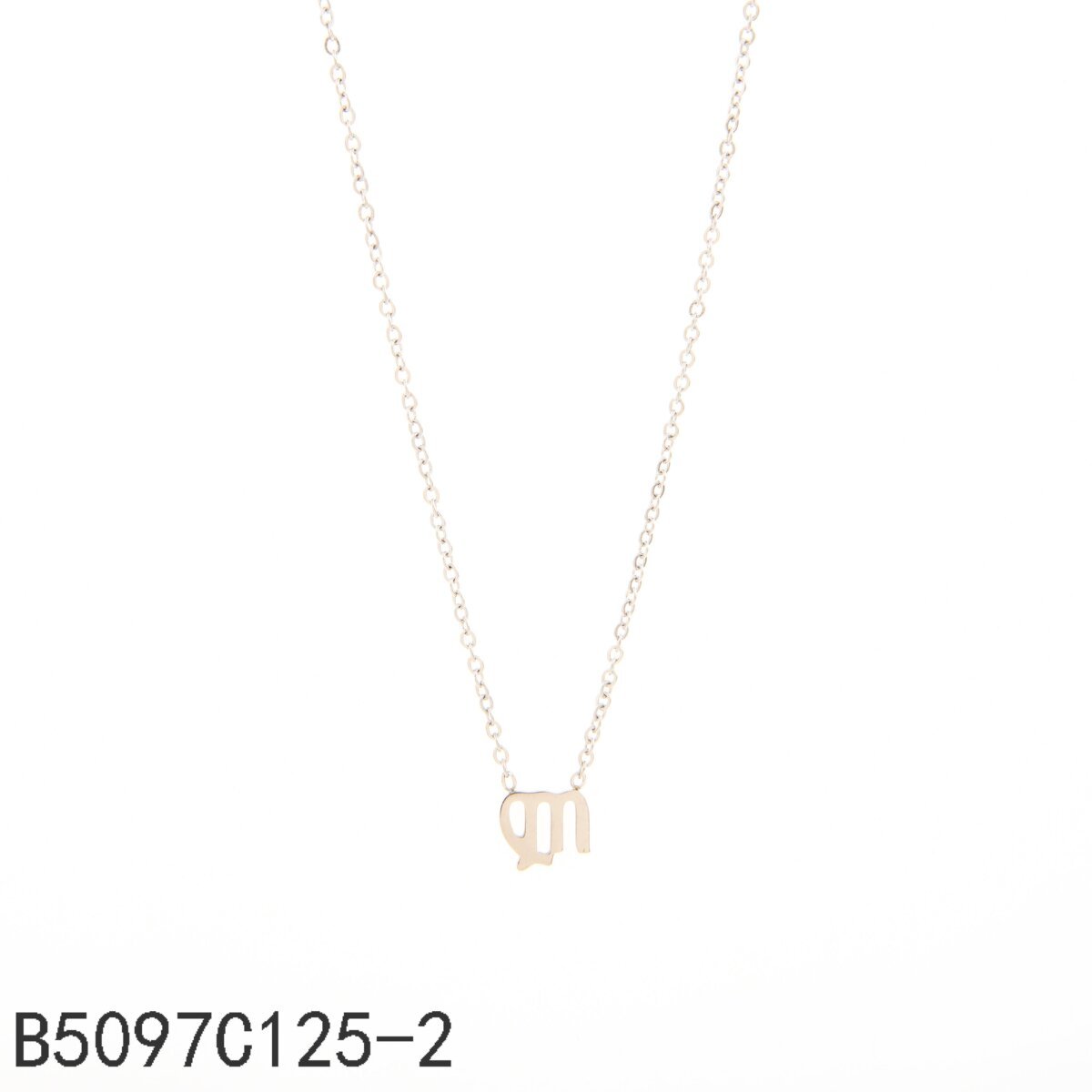 Collar con el signo zodiacal Virgo Oro Grueso 14K
