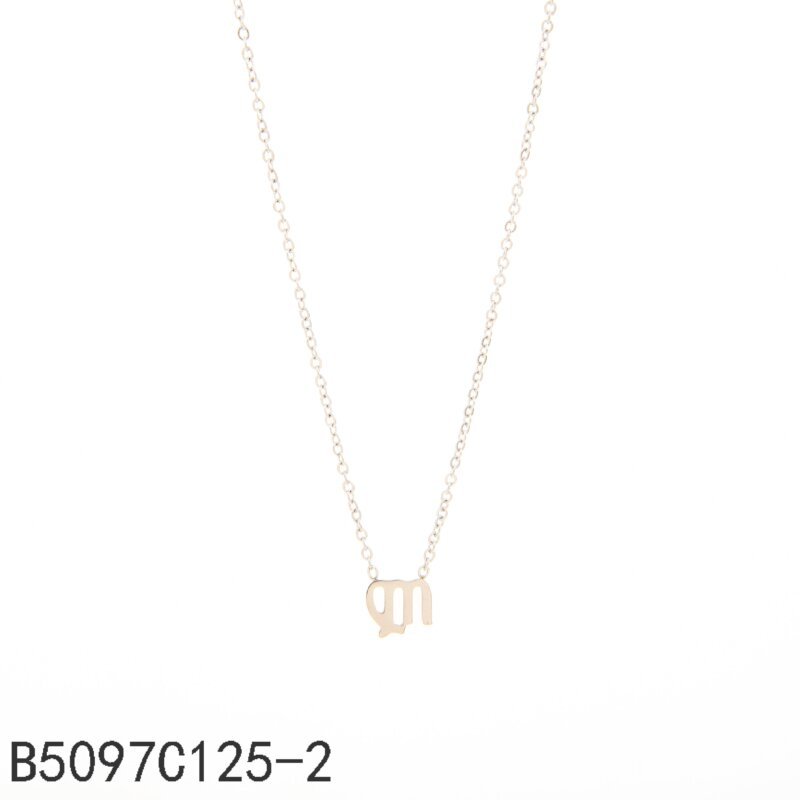 Collar con el signo zodiacal Virgo Oro Grueso 14K