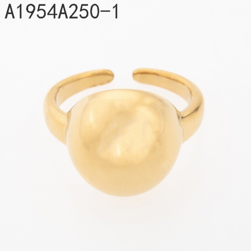 Anillo Sello Redondo Dorado