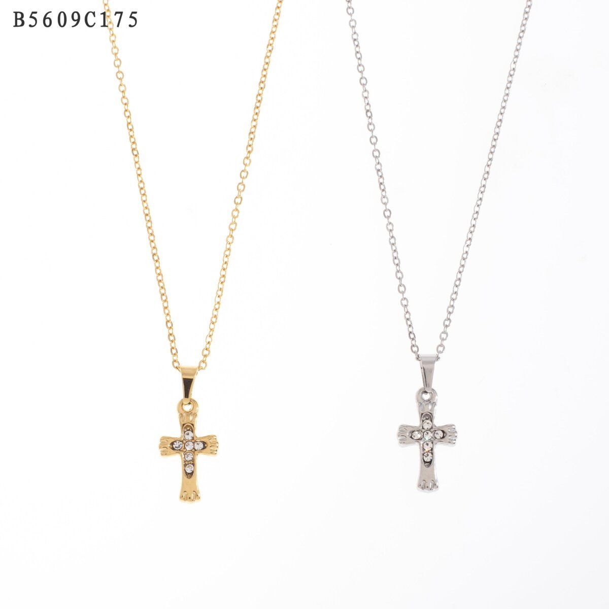 Collar Cruz Colgante Dorado