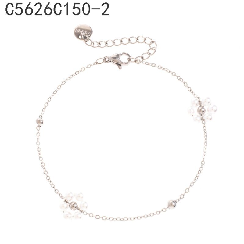 Pulsera Perlas Plata