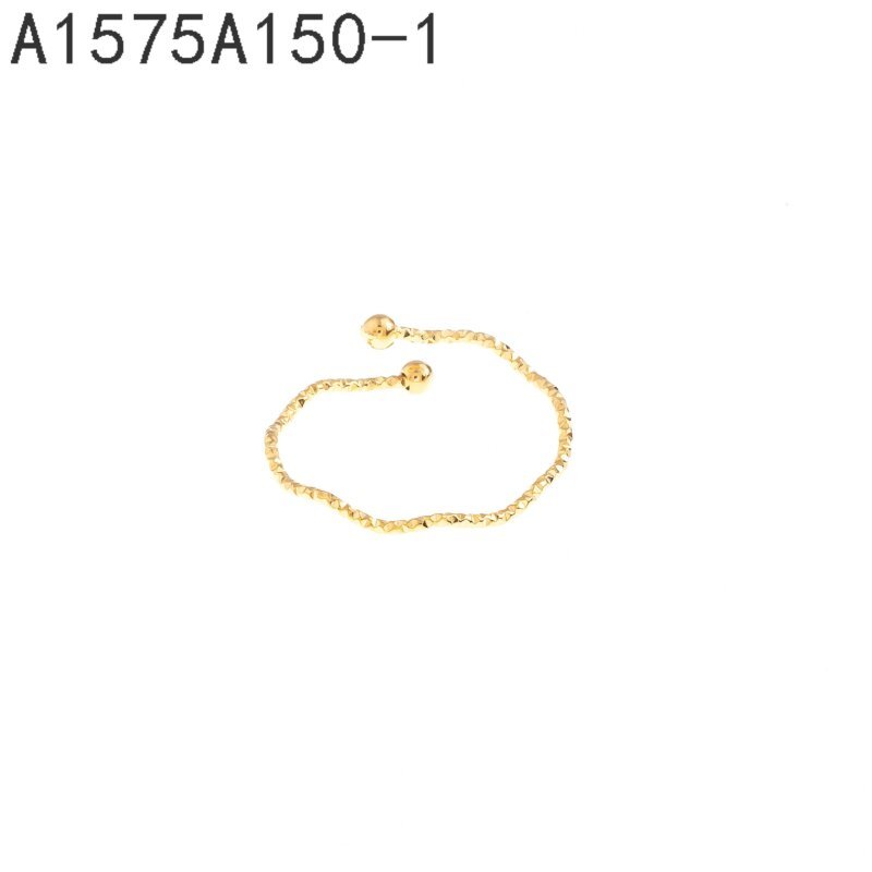 Anillo Hilo Ondulado Dorado