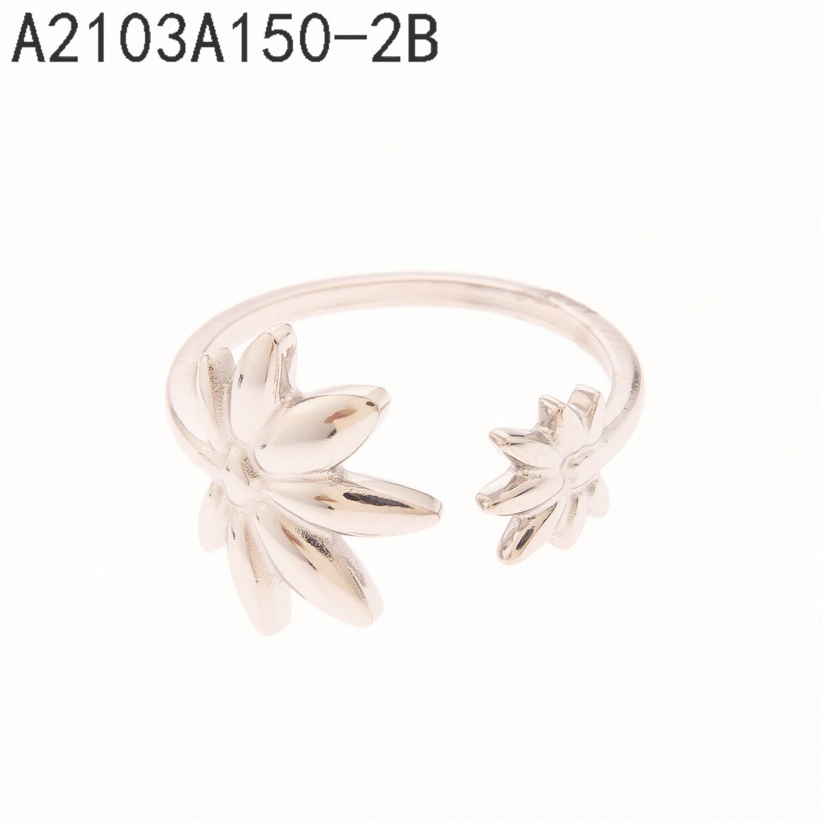 Anillo Rama de Hojas Plata