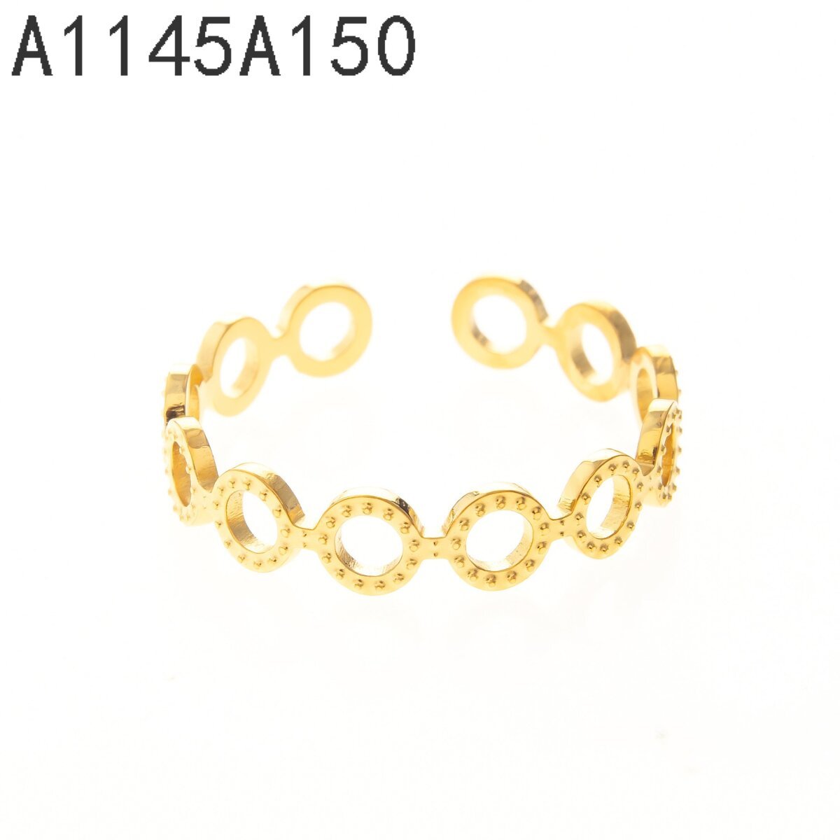 Anillo Eslabones Dorado