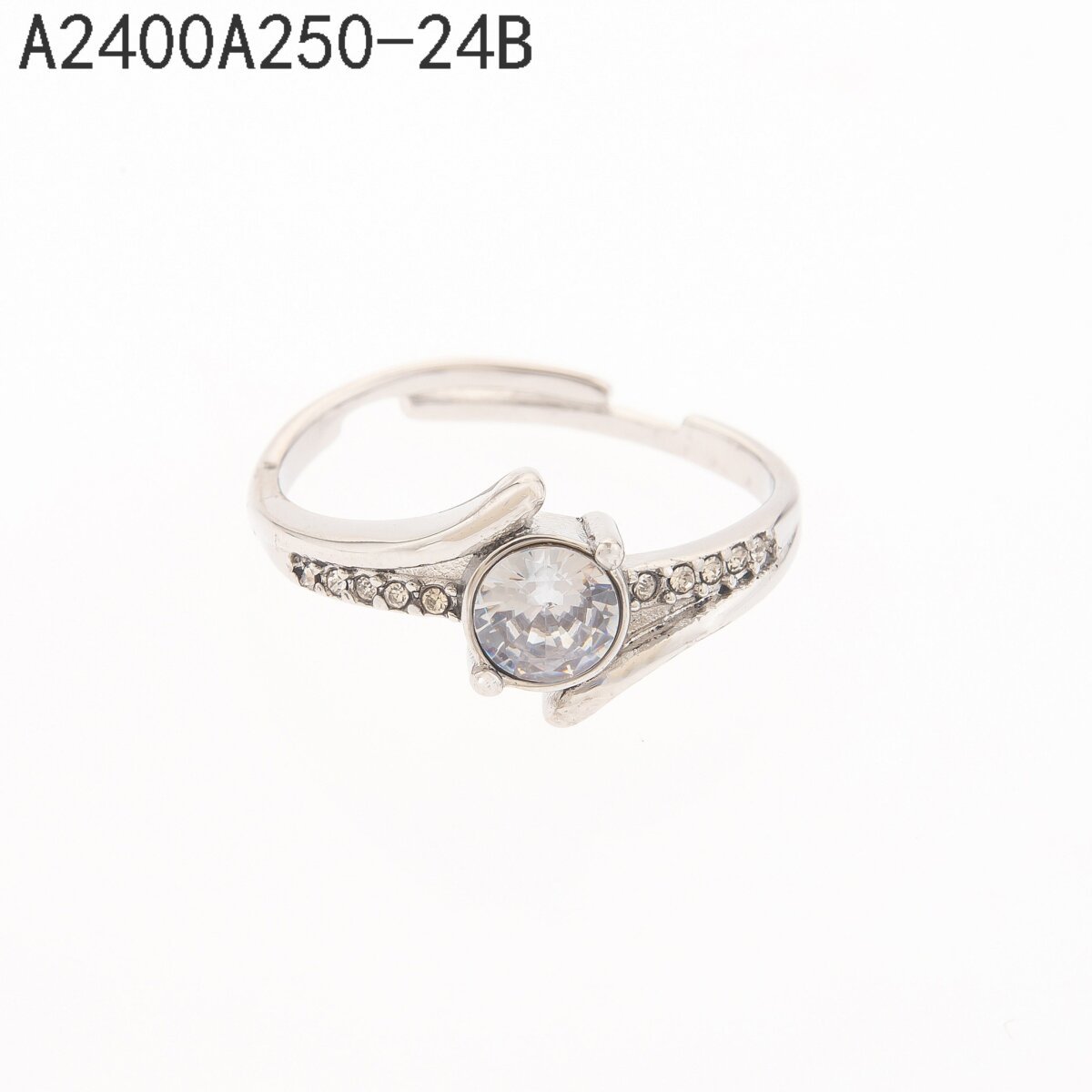 Anillo Racimo de Zirconias Plata