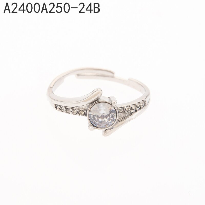 Anillo Racimo de Zirconias Plata
