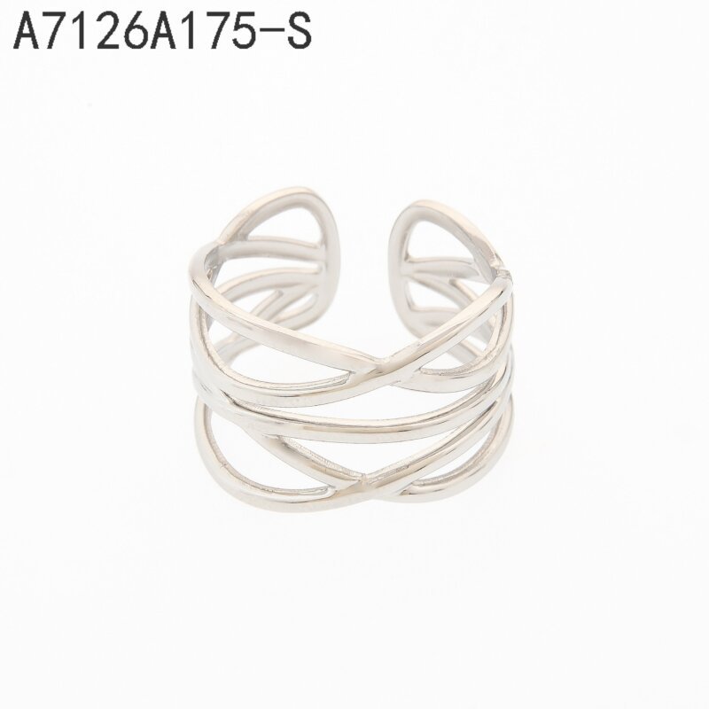 Anillo Ancho Trenzado Plata
