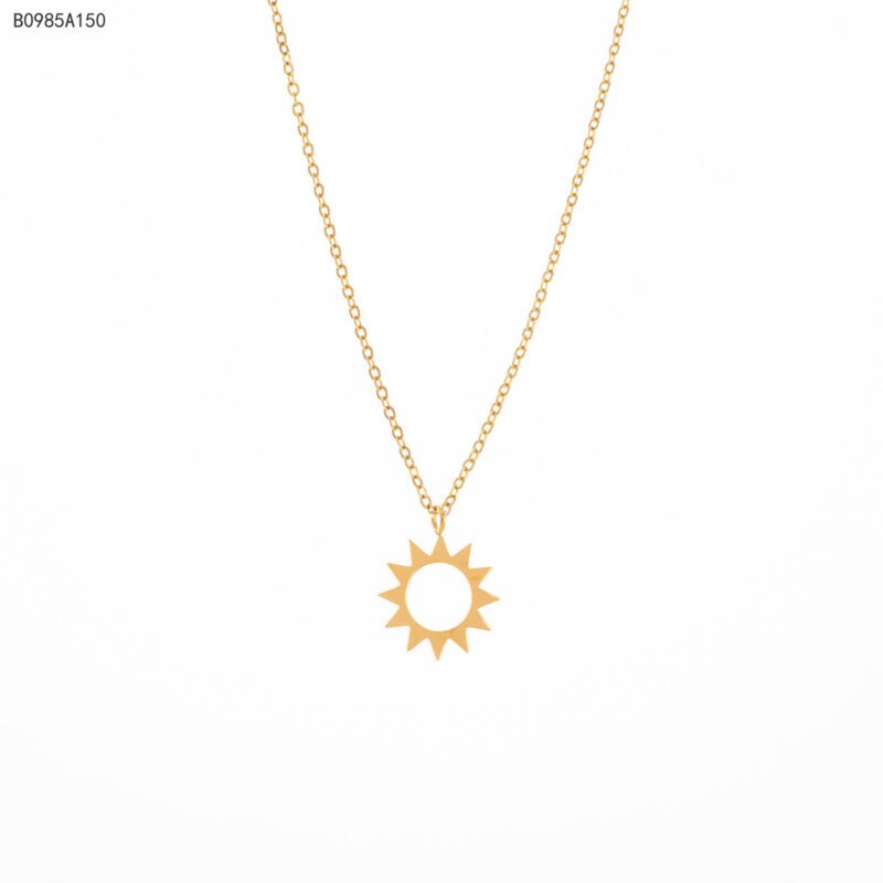 Collar Sol Radiante Dorado