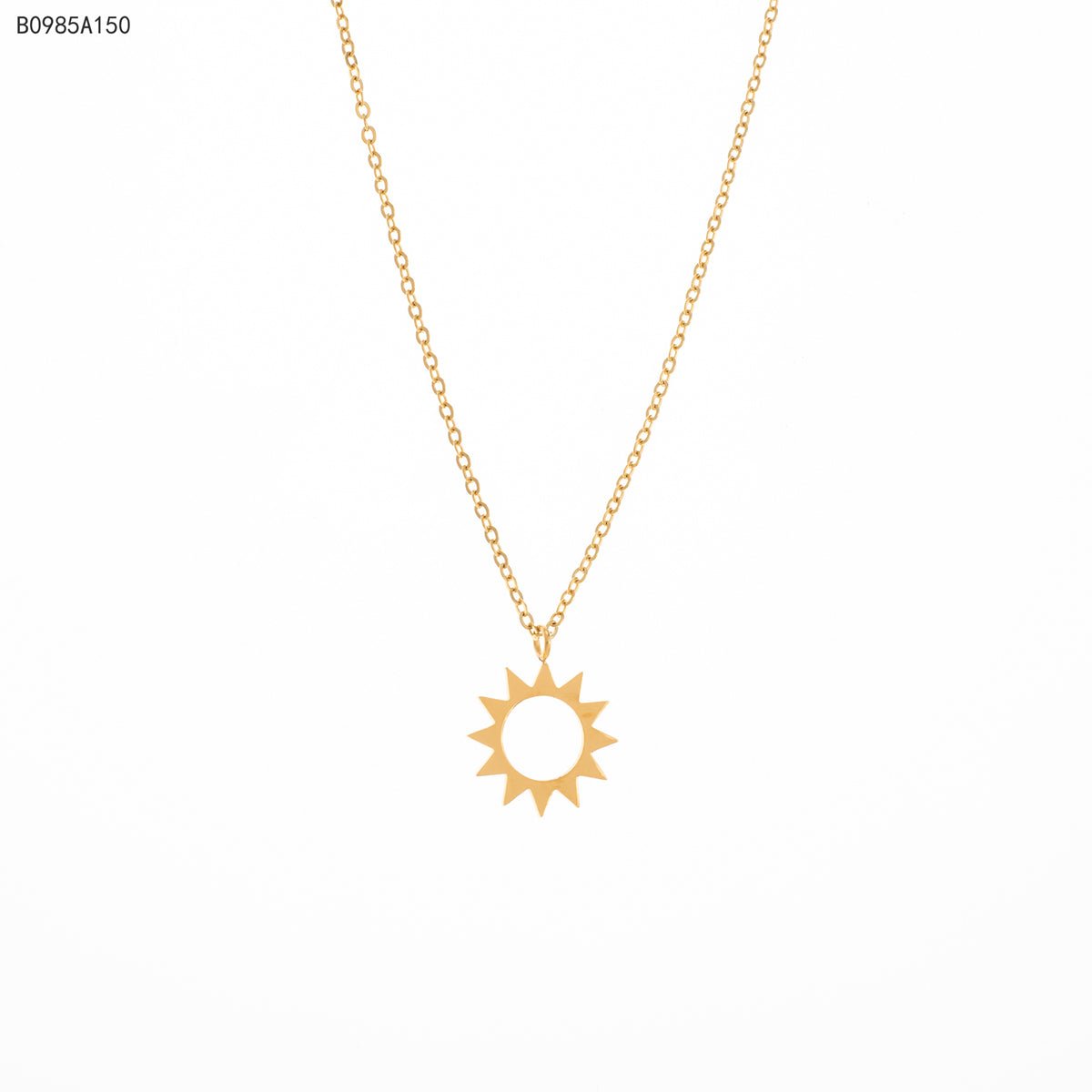 Collar Sol Radiante Dorado