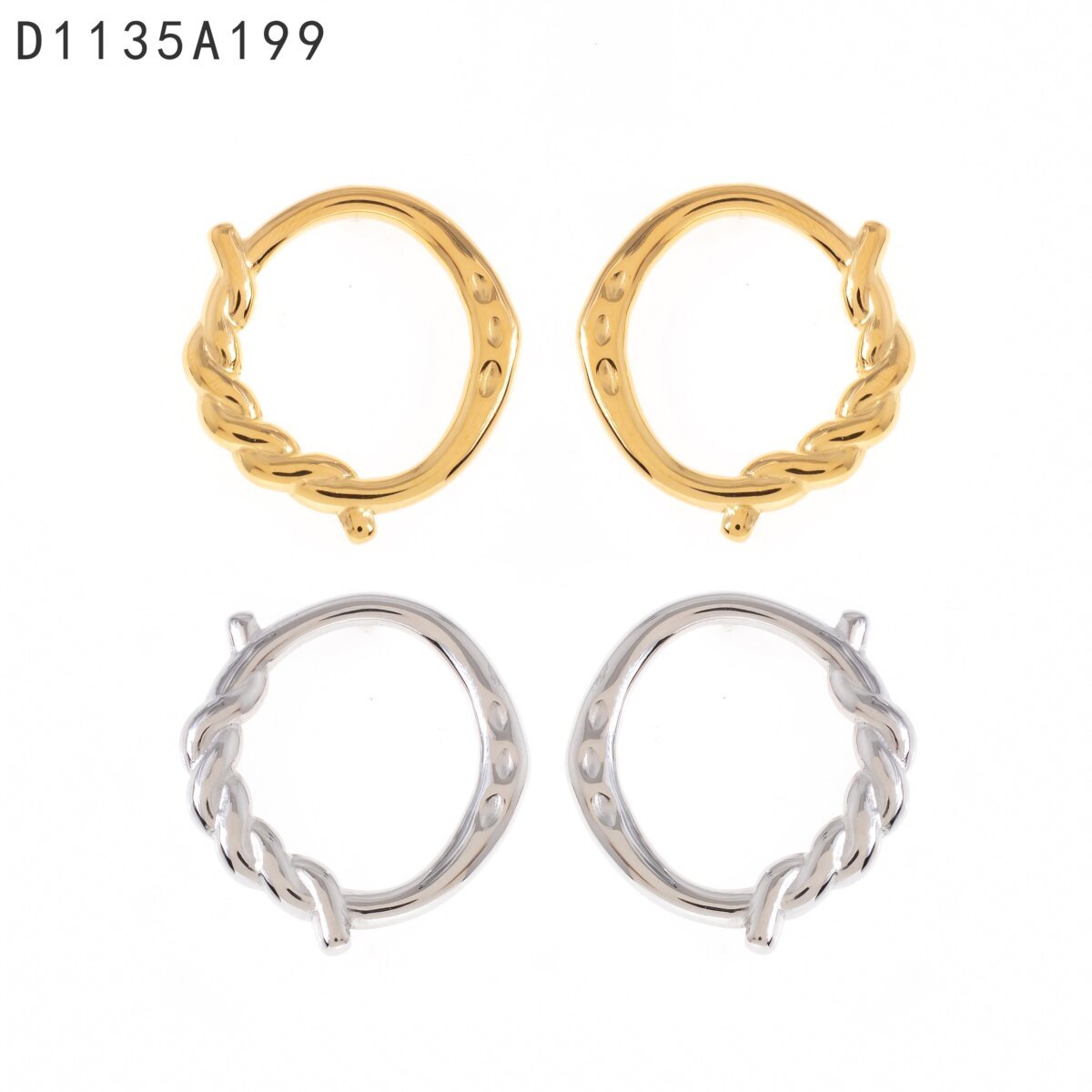 Arracadas de Zirconias Dorado