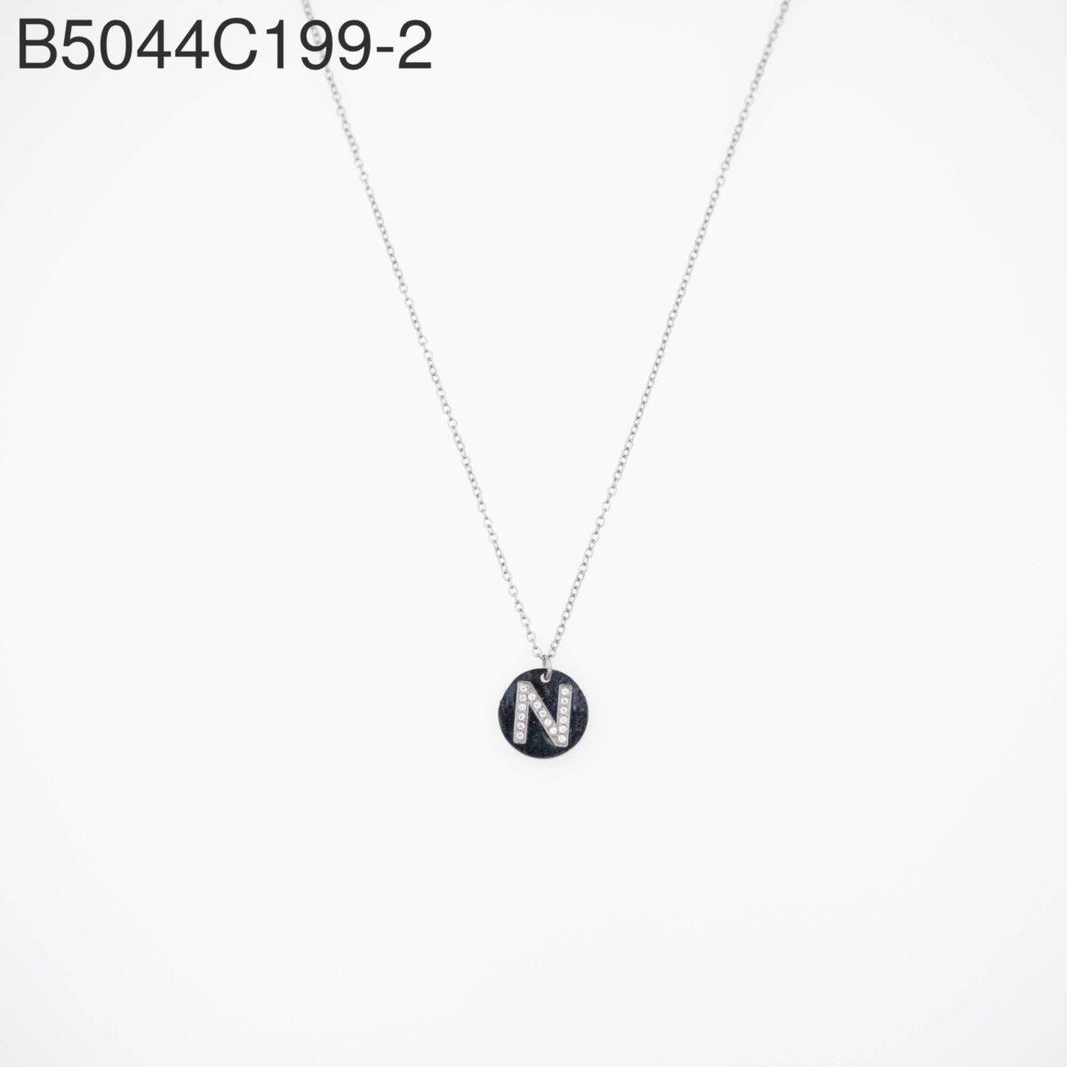 Collar con forma de N Oro Grueso 14K
