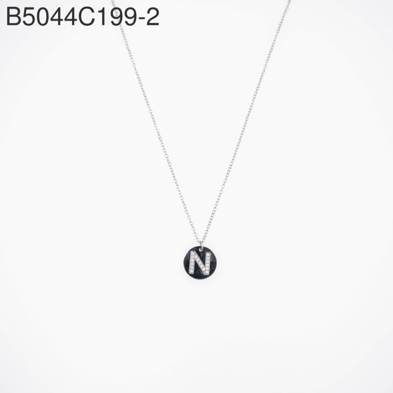 Collar con forma de N Oro Grueso 14K