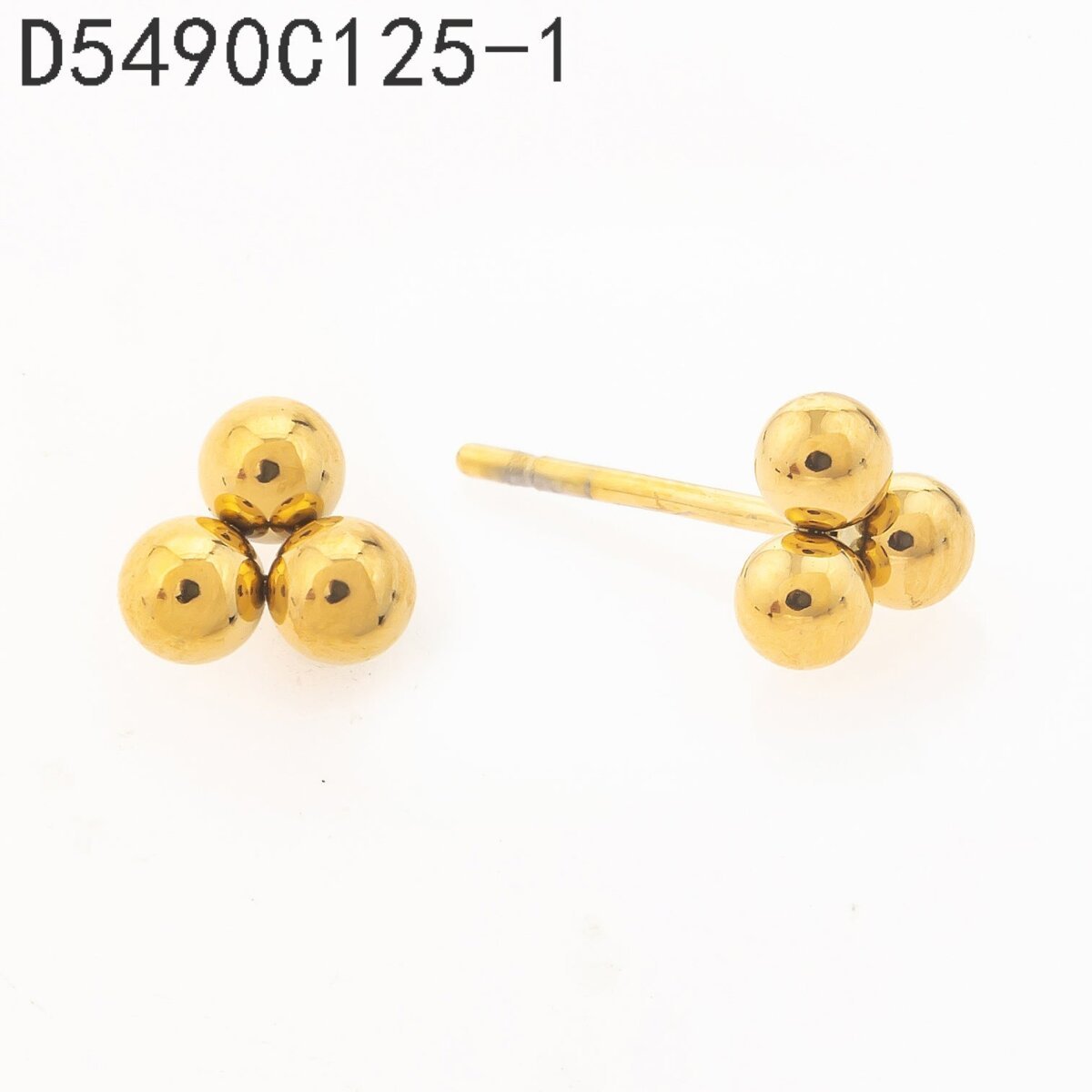 Aretes Racimo Dorado