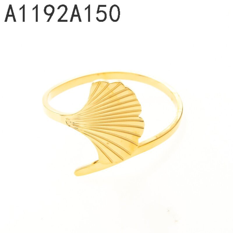 Anillo Abanico Envolvente Dorado