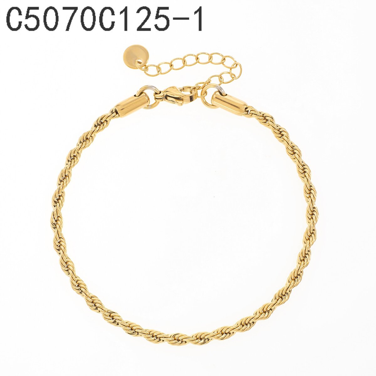 Pulsera Cuentas Doradas Dorado