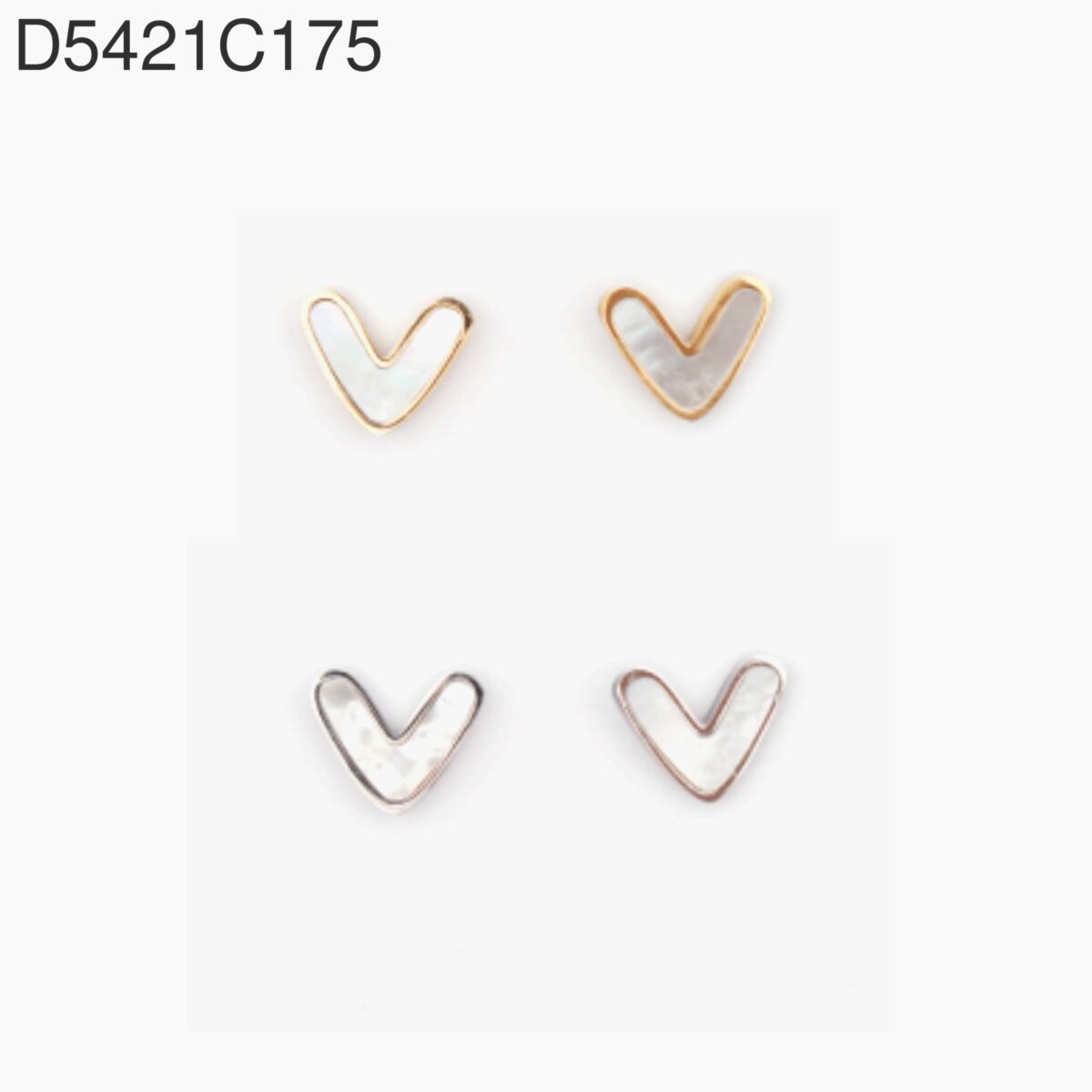 Aretes Corazón Zirconia Plata