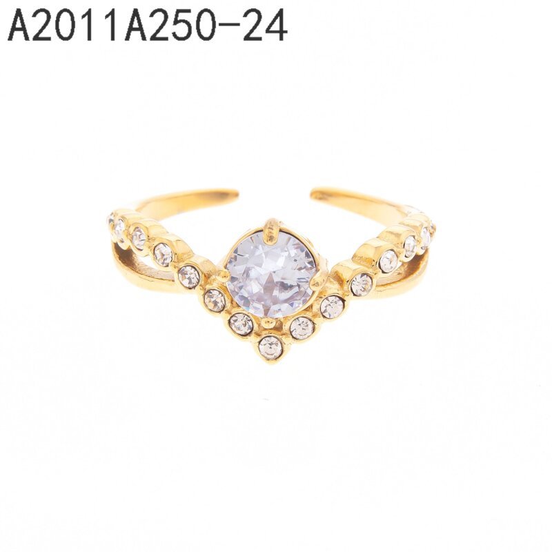 Anillo Solitario Oval Dorado
