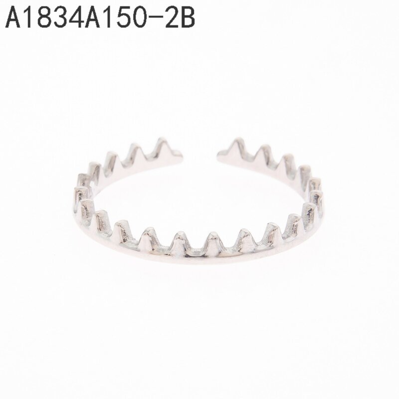 Anillo Zigzag de Zirconias Plata