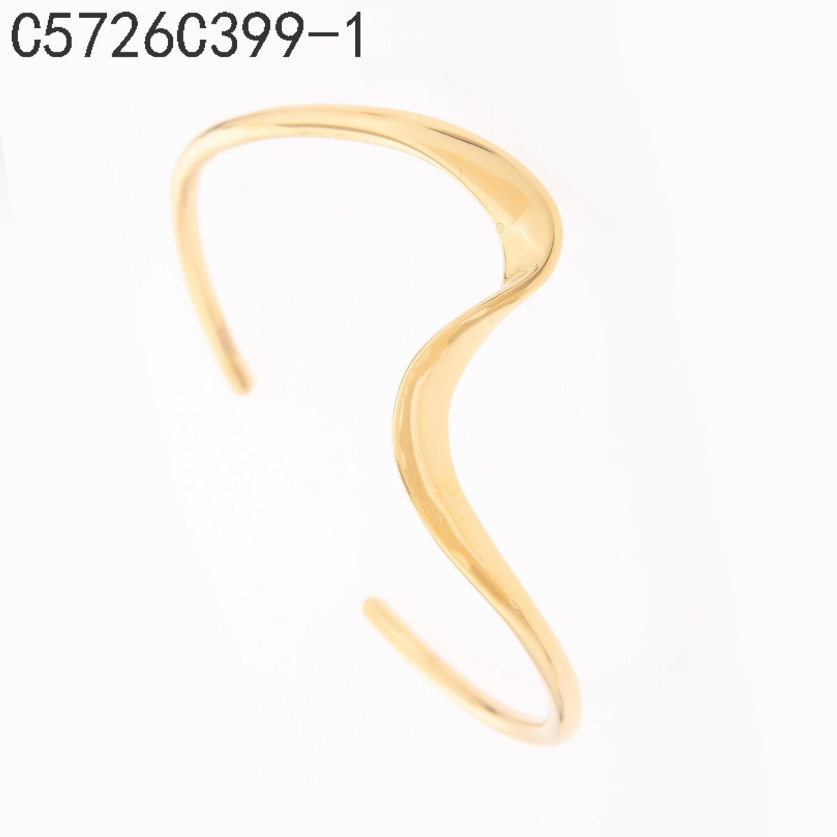 Brazalete Onda Dorado
