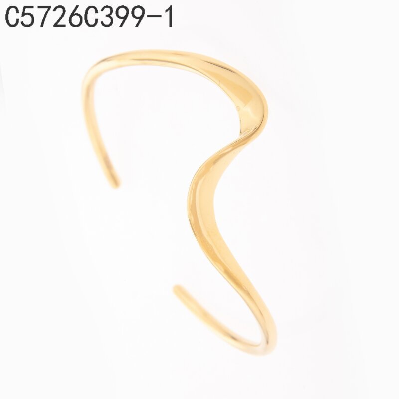 Brazalete Onda Dorado