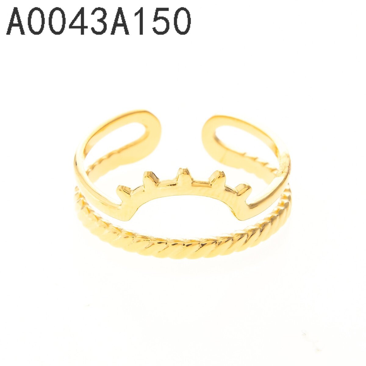 Anillo Corona Dorado