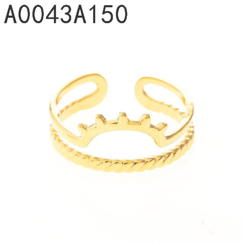 Anillo Corona Dorado