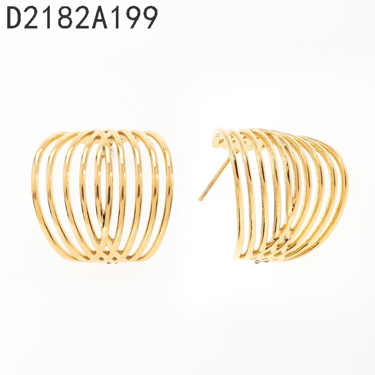Aretes Abanico Dorado