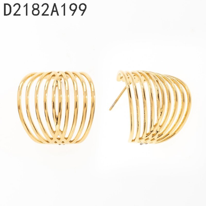 Aretes Abanico Dorado