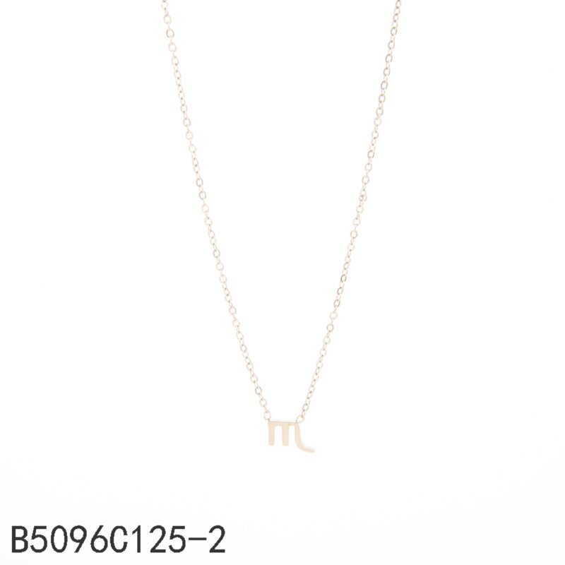 Collar de Escorpio Oro Grueso 14K