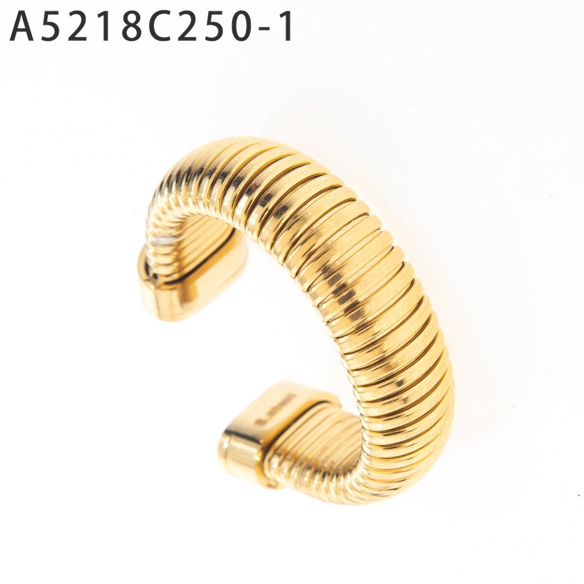 Anillo Abierto Texturizado Dorado