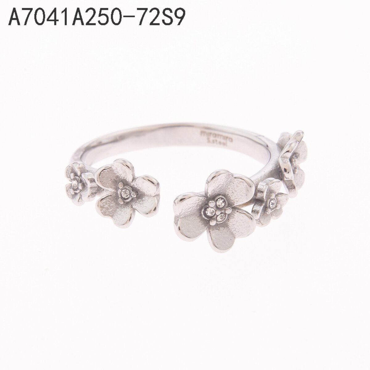 Anillo Flor Estrella Plata