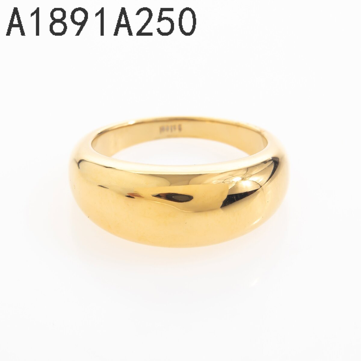 Anillo Banda Ancha Lisa Dorado