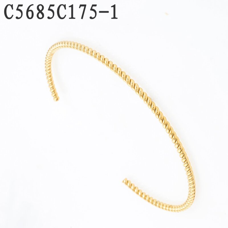 Pulsera Brazalete Fino Dorado
