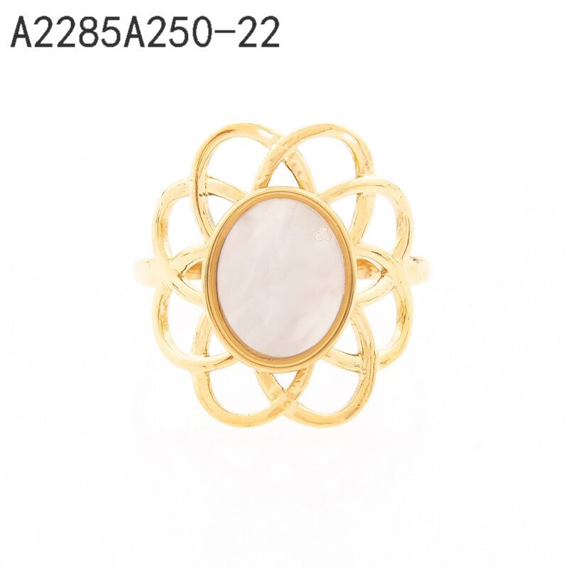 Anillo Margarita con Nácar Dorado