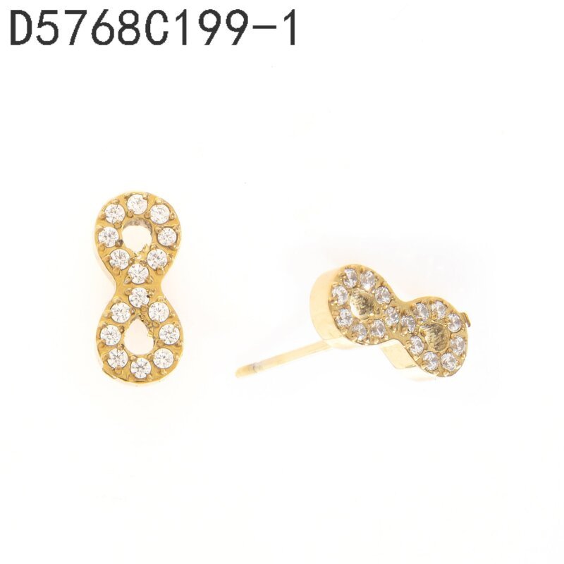 Aretes Infinito Dorado