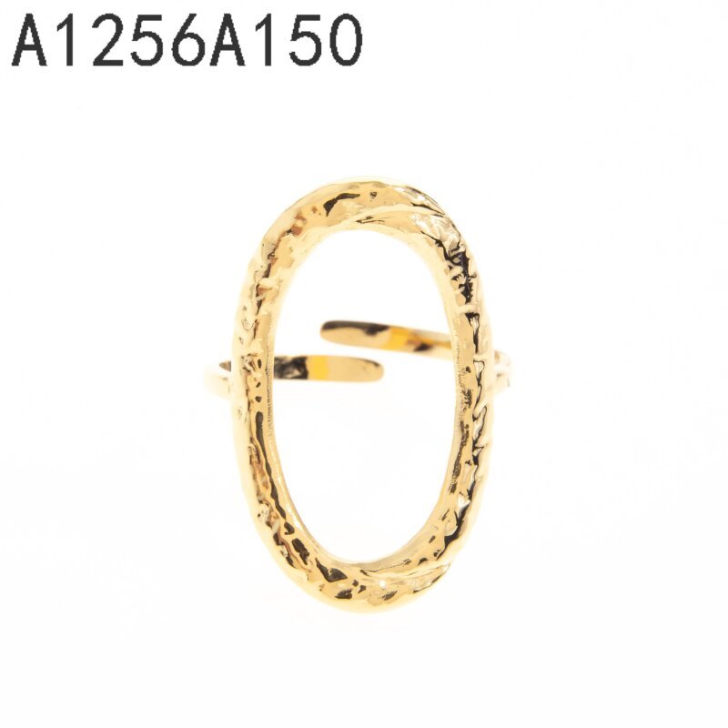 Anillo Oval Calado Dorado