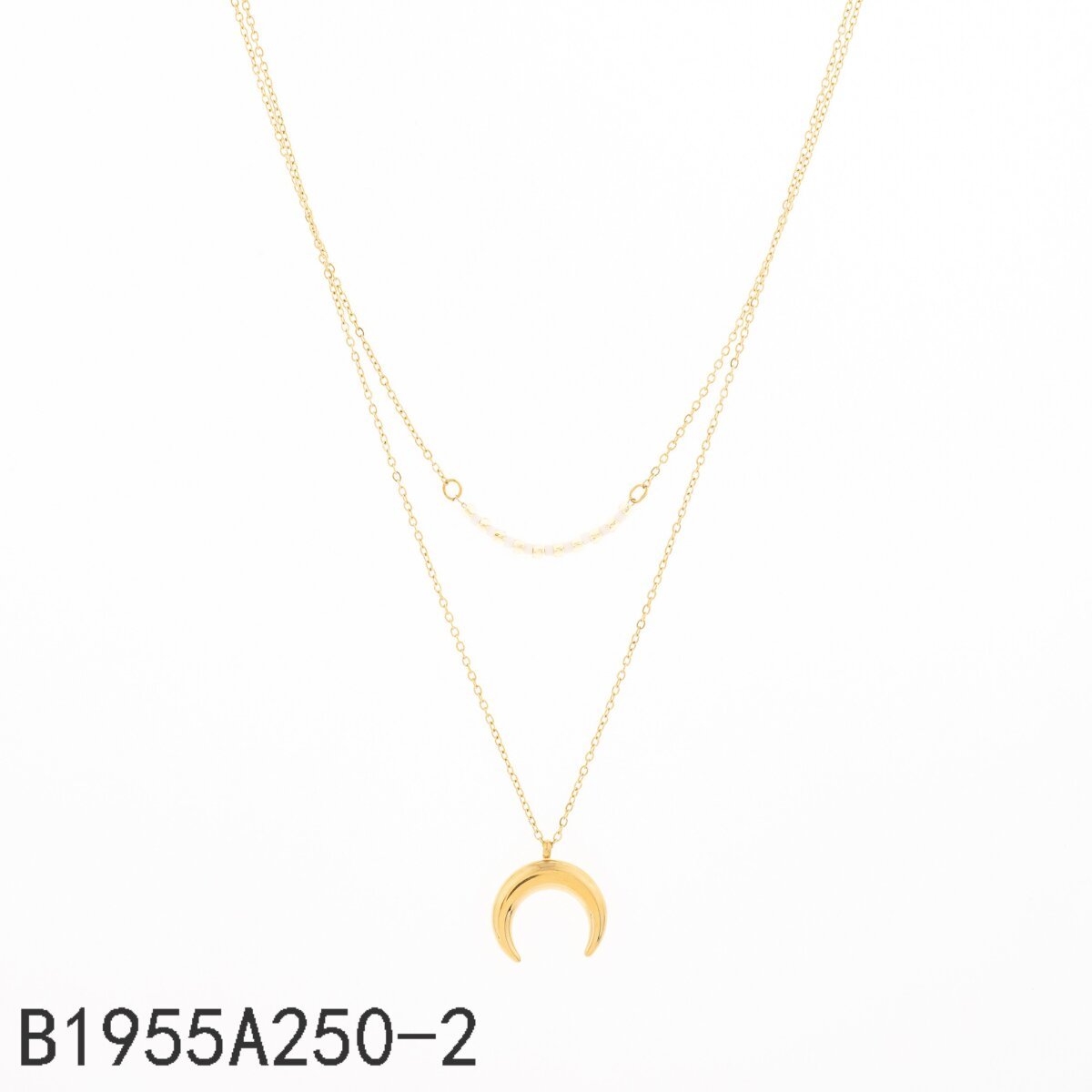 Collar Double Moon Layer