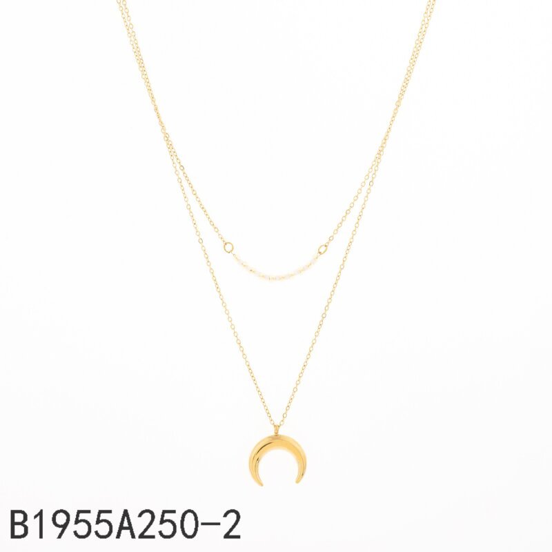 Collar Double Moon Layer