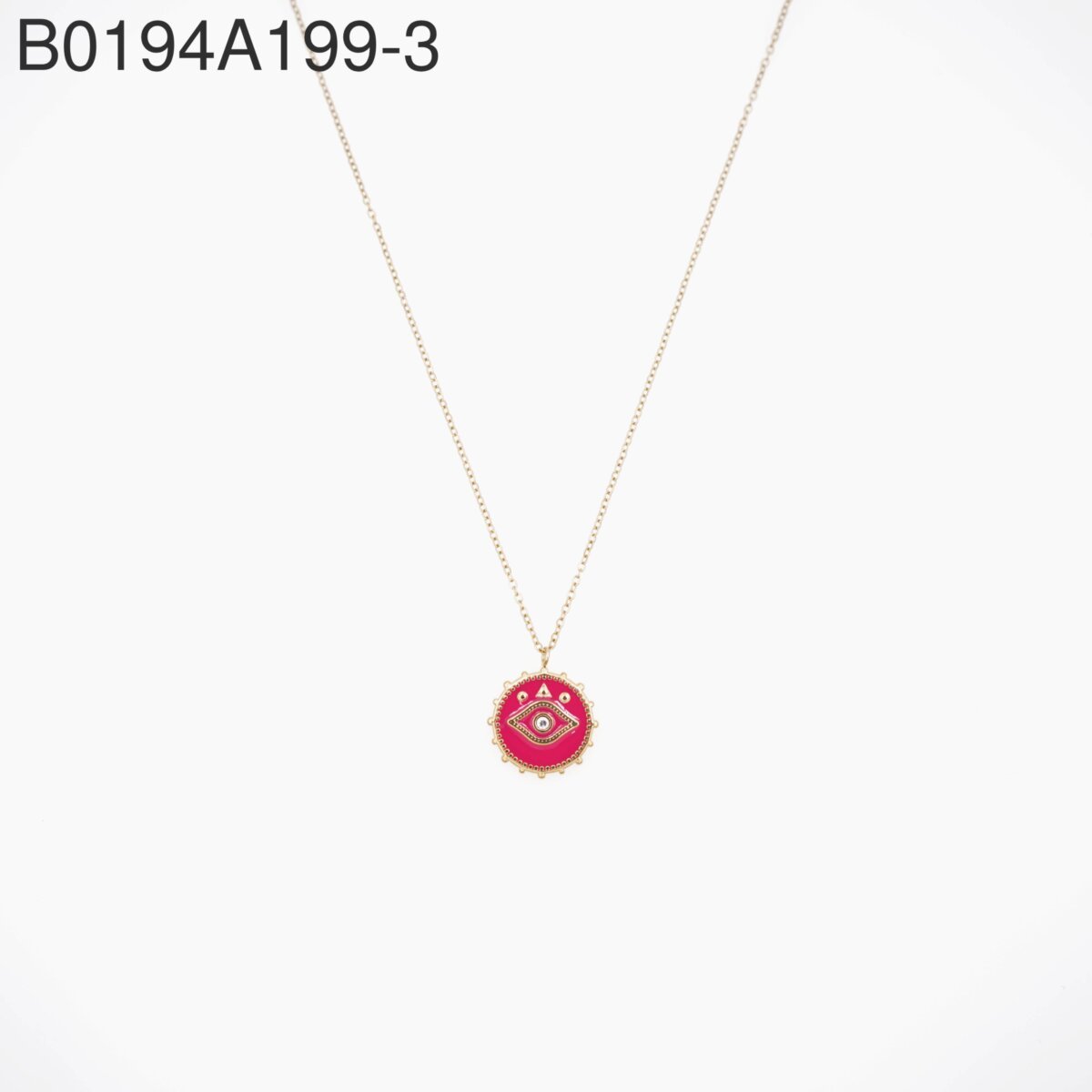 Collar Esfera Roja Dorado