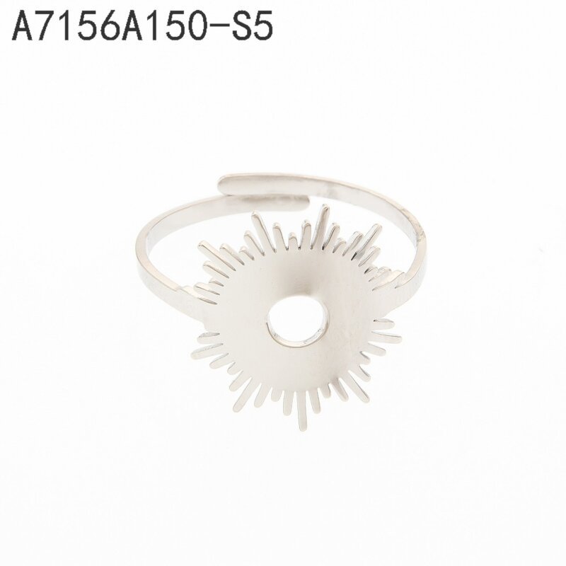 Anillo Sol Calado Plata