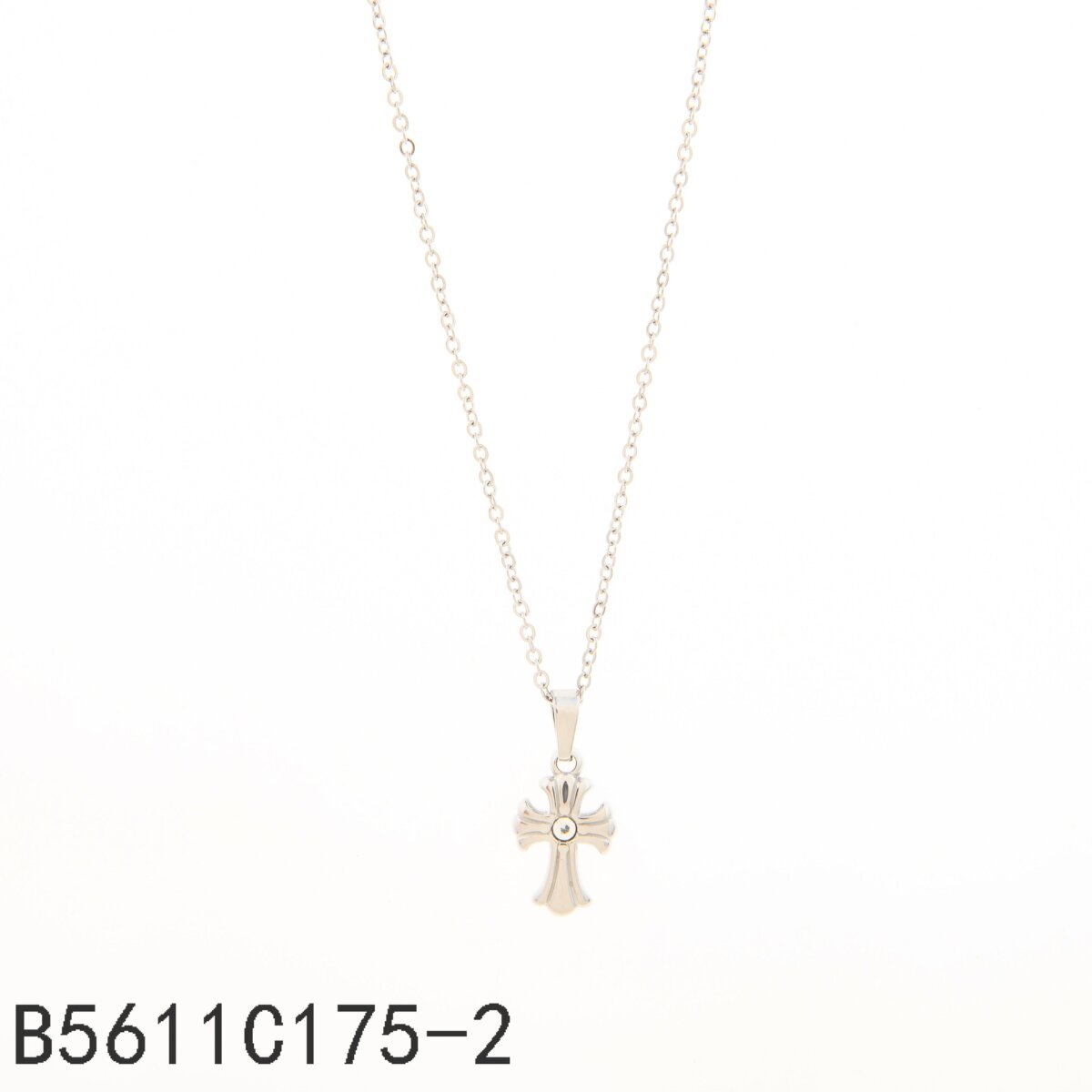 Collar Cruz Fina Plata