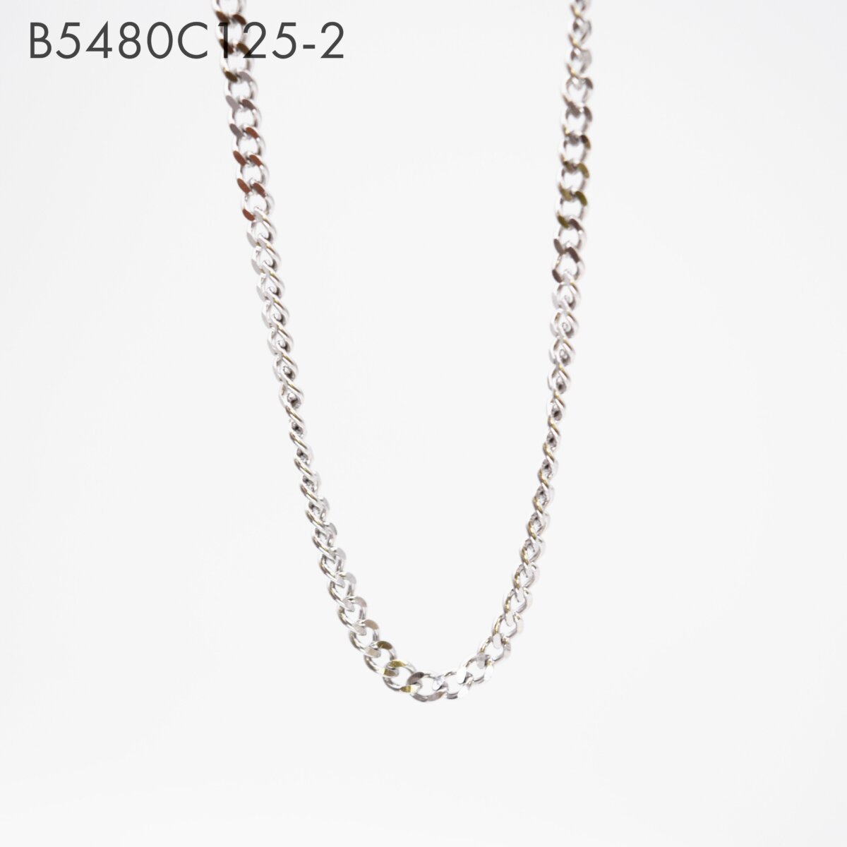 Collar Cadena Barbada Plata