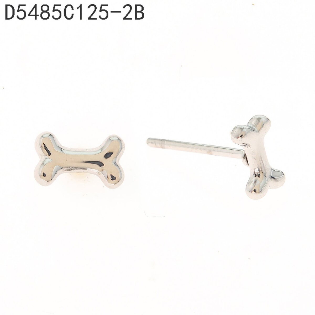 Aretes Huesito Plata