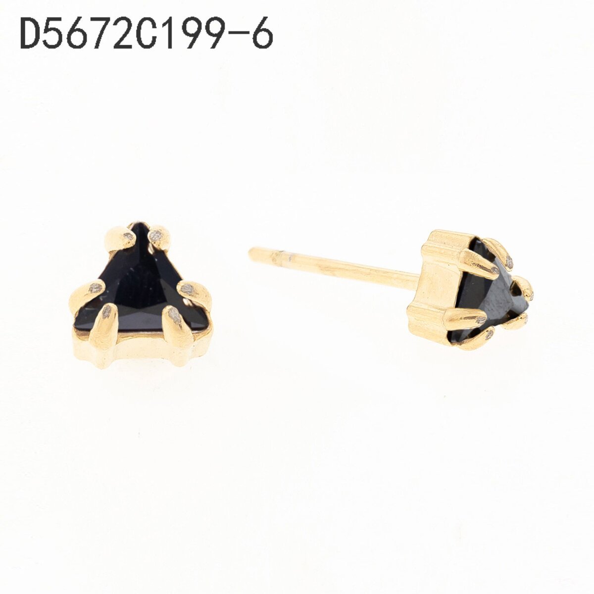Aretes Mono Negro Dorado