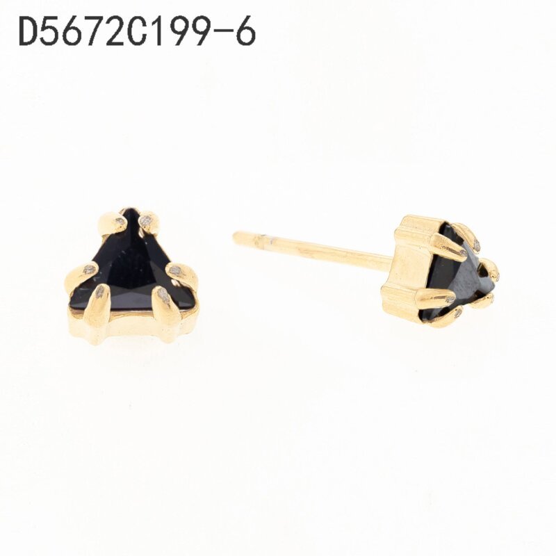 Aretes Mono Negro Dorado